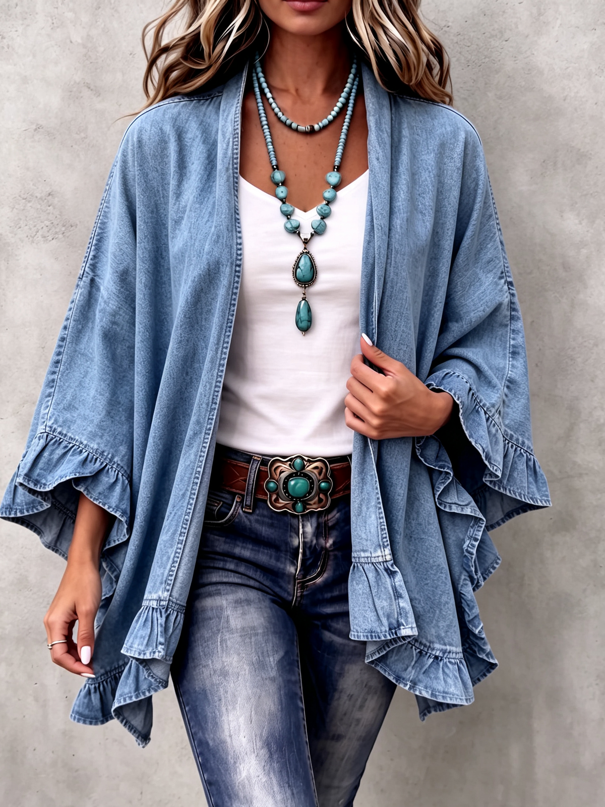 Ruffle Cardigan