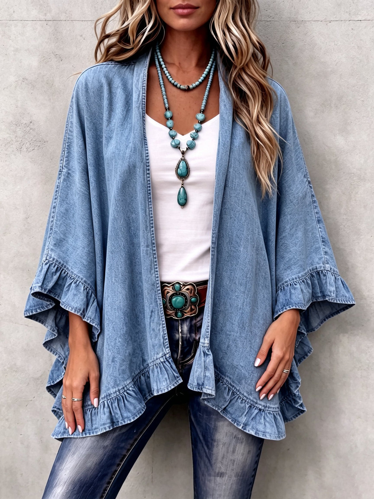 Ruffle Cardigan