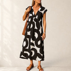 Flowing V-Neck Dress