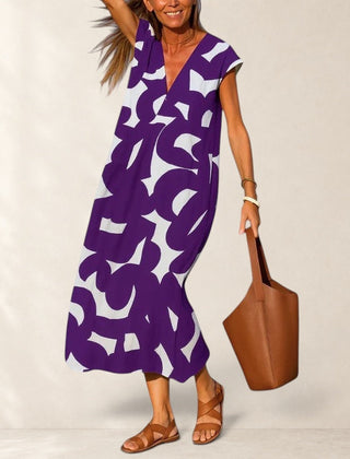 Flowing V-Neck Dress