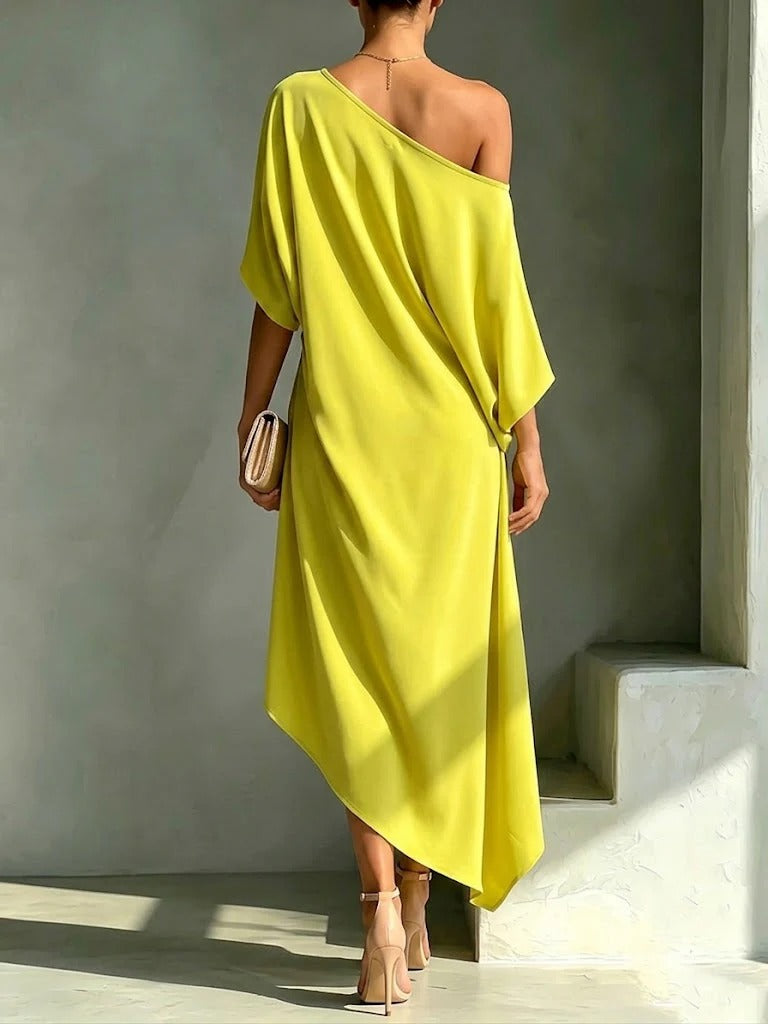 Square Neck Midi Dress