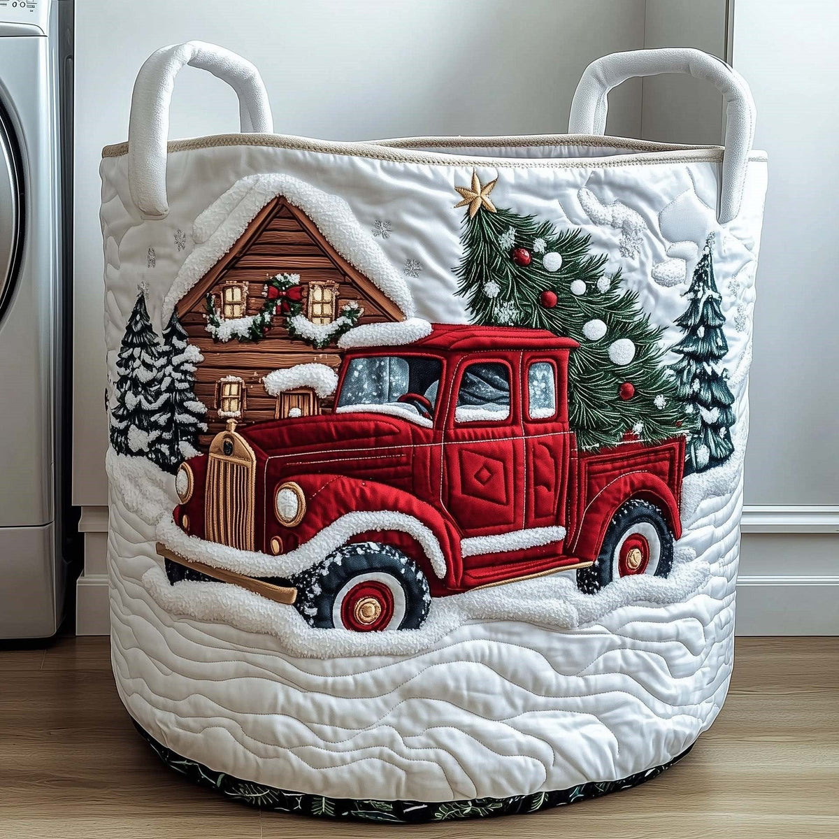 Christmas Pickup Laundry Basket