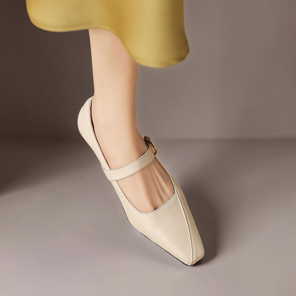 Paneled Mary Jane Heel