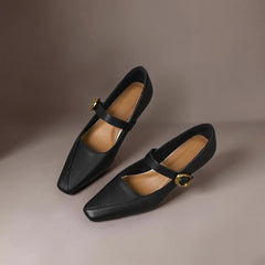 Paneled Mary Jane Heel