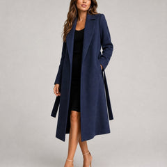 Belted Long Lapel Coat