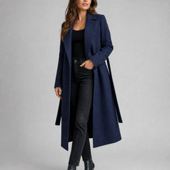 Belted Long Lapel Coat