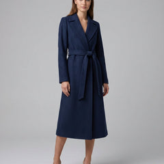Belted Long Lapel Coat