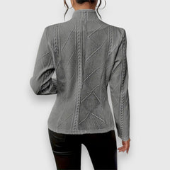 Textured Button-Front Cardigan