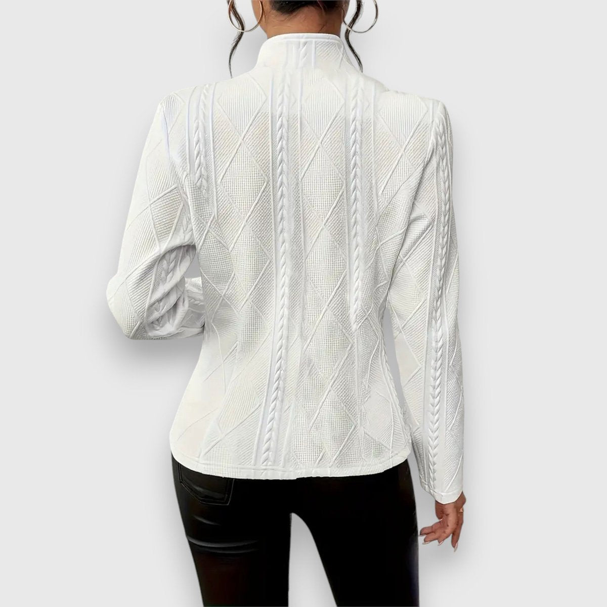 Textured Button-Front Cardigan