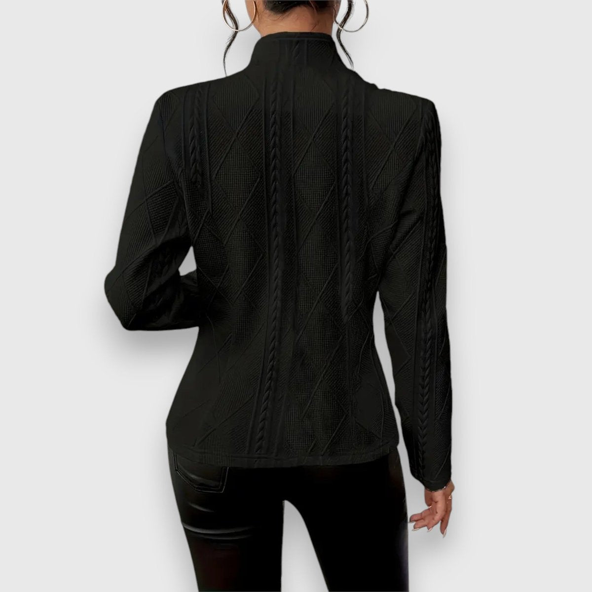 Textured Button-Front Cardigan