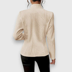 Textured Button-Front Cardigan