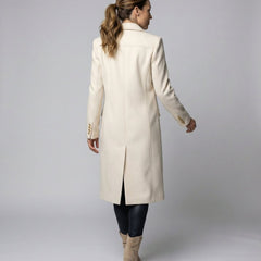Double-Breasted Longline Overcoat