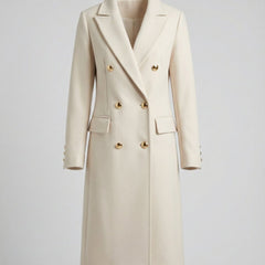 Double-Breasted Longline Overcoat