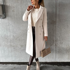 Double-Breasted Longline Overcoat