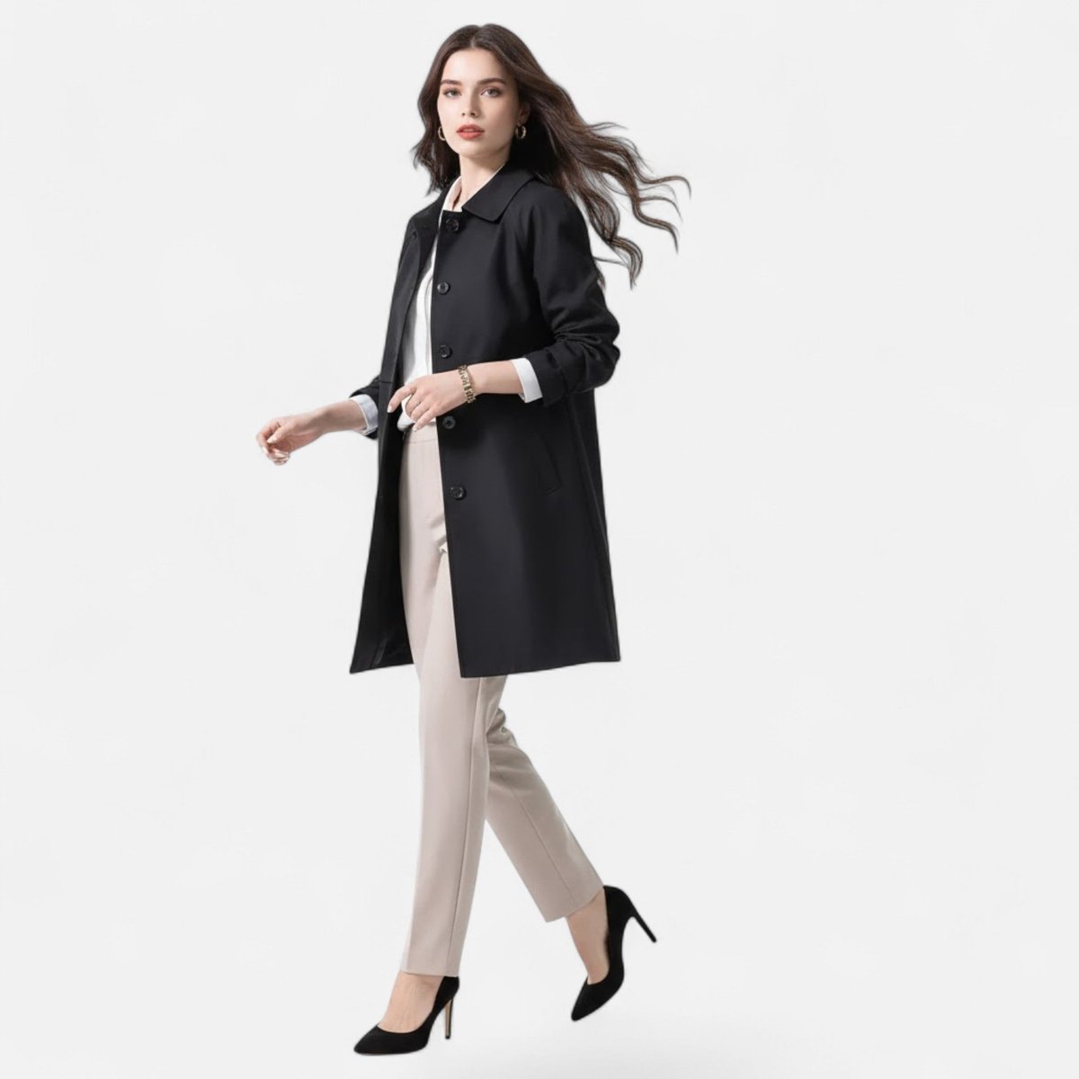 Tailored Mid-Length Coat