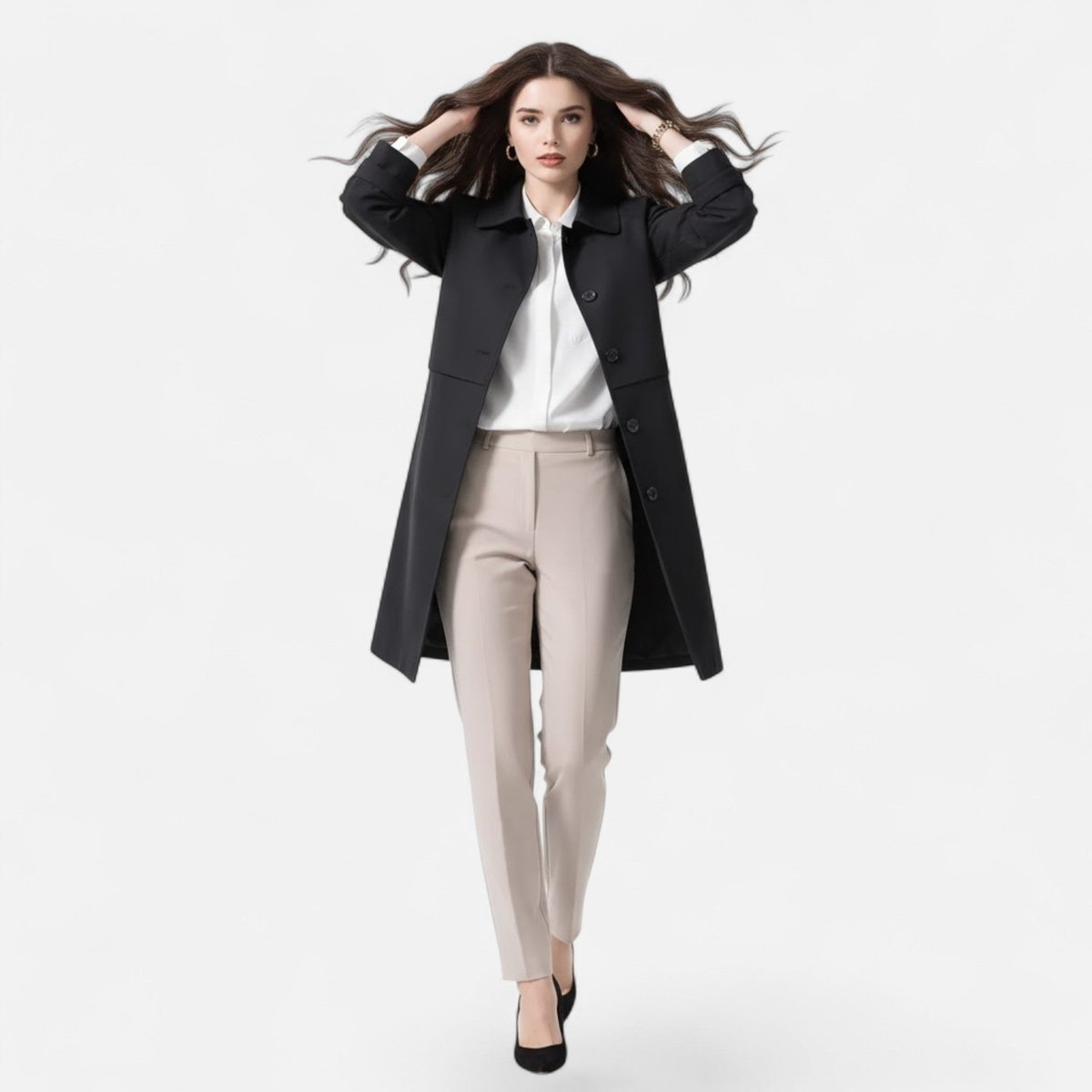 Tailored Mid-Length Coat