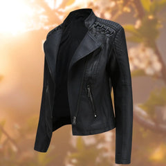 Moto-Style Zip-Up Jacket