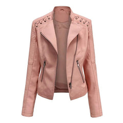Moto-Style Zip-Up Jacket