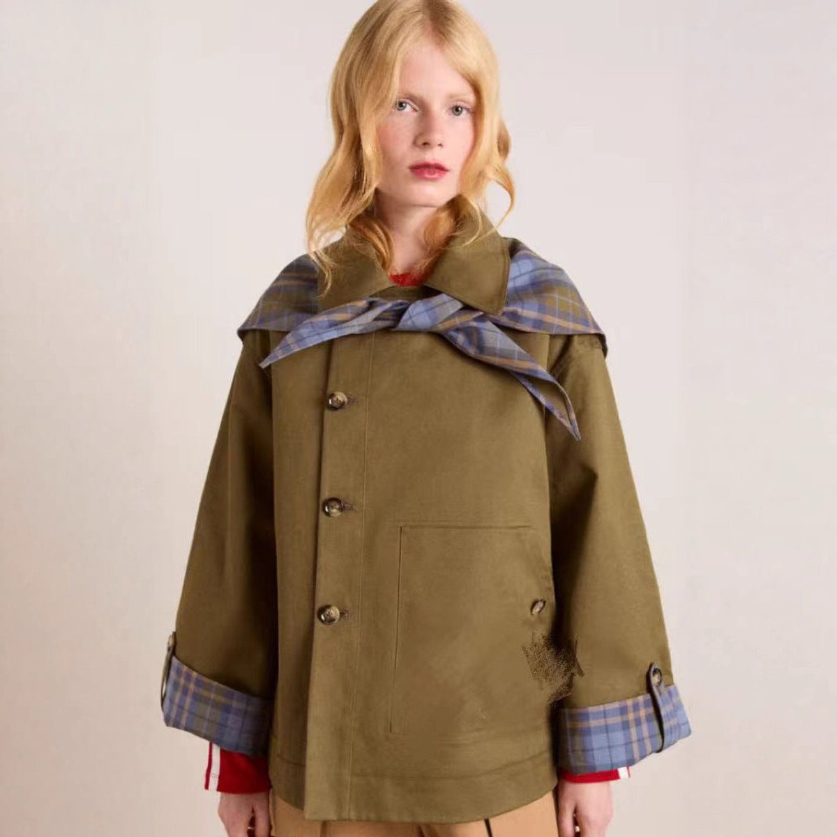 Oversized Double-Breasted Utility Coat