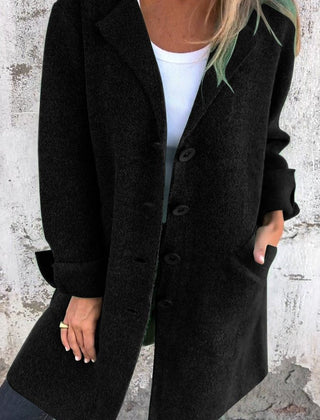 Relaxed Longline Lapel Coat