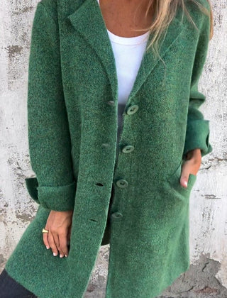 Relaxed Longline Lapel Coat