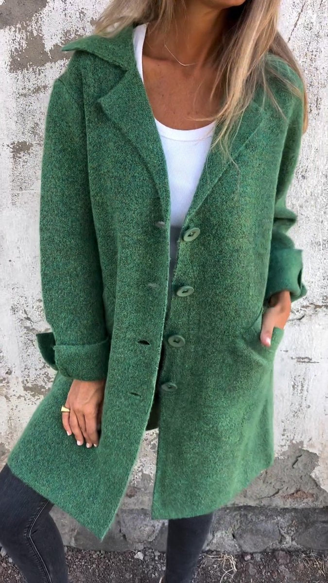 Relaxed Longline Lapel Coat