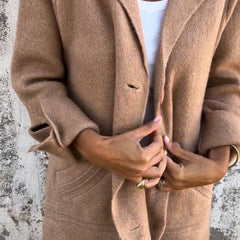 Relaxed Longline Lapel Coat