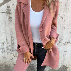 Relaxed Longline Lapel Coat