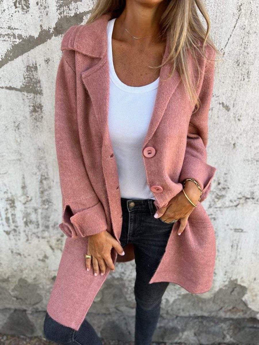 Relaxed Longline Lapel Coat
