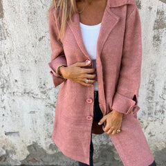 Relaxed Longline Lapel Coat