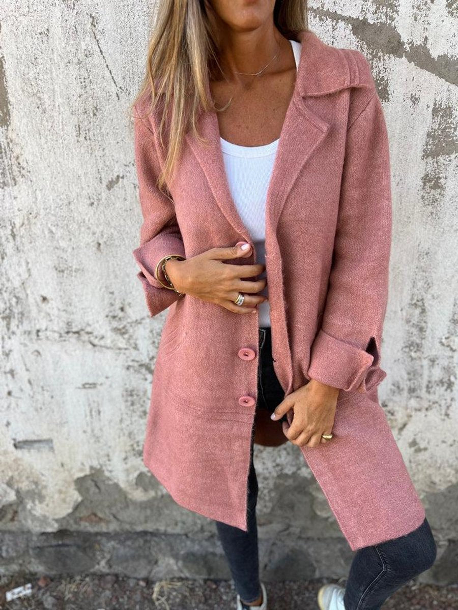 Relaxed Longline Lapel Coat