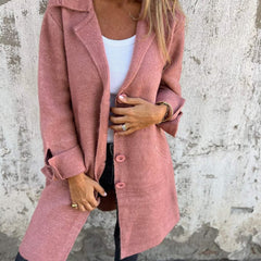 Relaxed Longline Lapel Coat