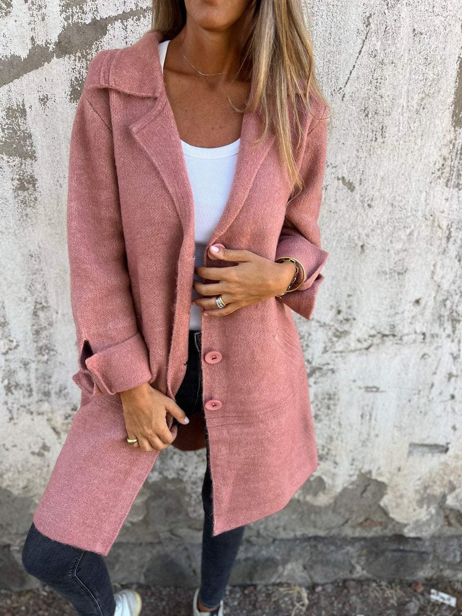 Relaxed Longline Lapel Coat