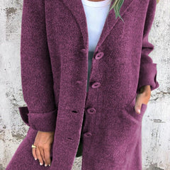 Relaxed Longline Lapel Coat