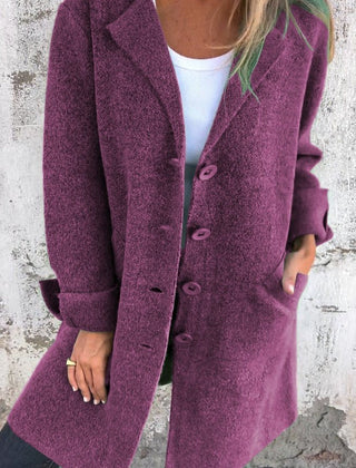 Relaxed Longline Lapel Coat