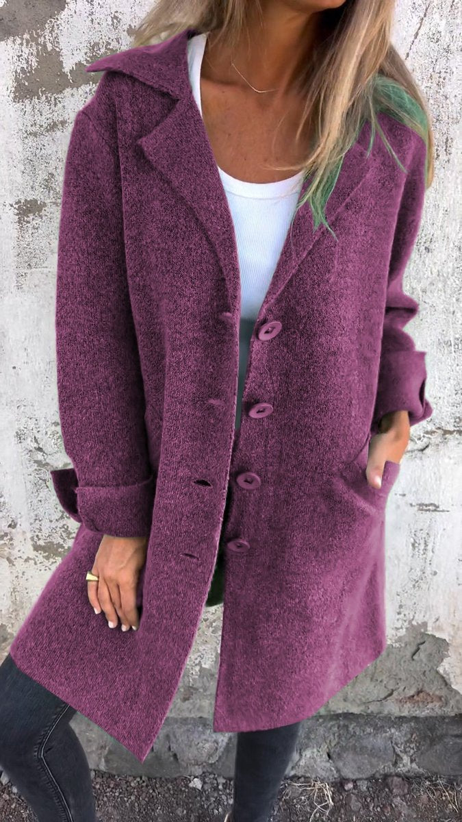 Relaxed Longline Lapel Coat