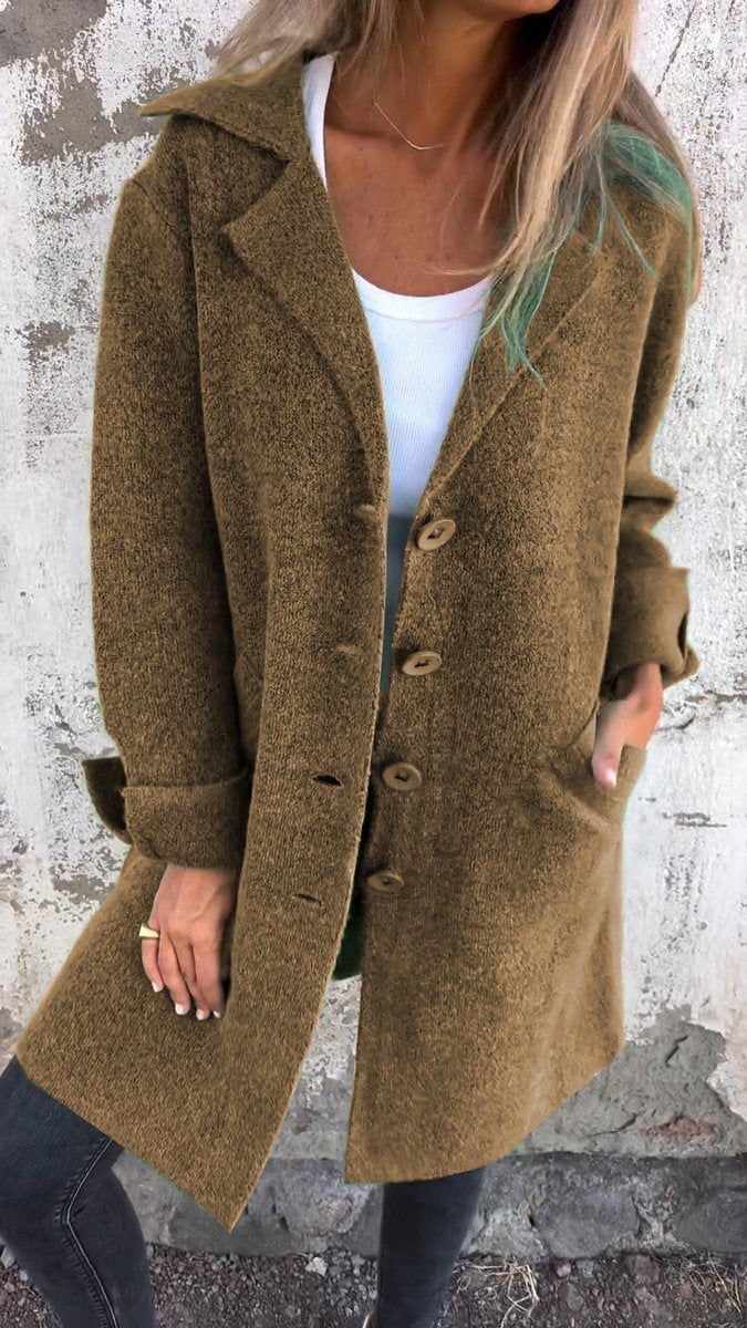 Relaxed Longline Lapel Coat