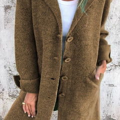 Relaxed Longline Lapel Coat
