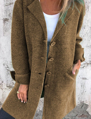 Relaxed Longline Lapel Coat