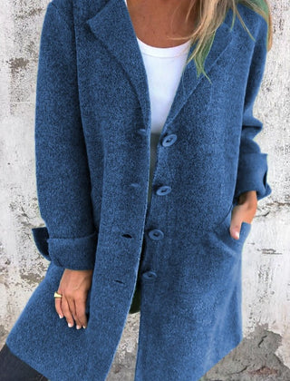 Relaxed Longline Lapel Coat