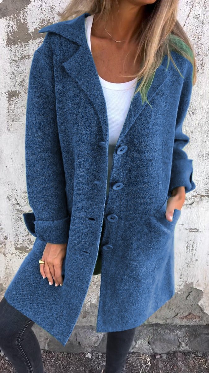 Relaxed Longline Lapel Coat