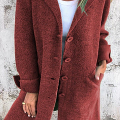 Relaxed Longline Lapel Coat
