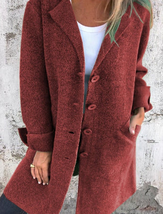 Relaxed Longline Lapel Coat