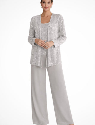 Elegant Layered Three-Piece Pants Set for Women