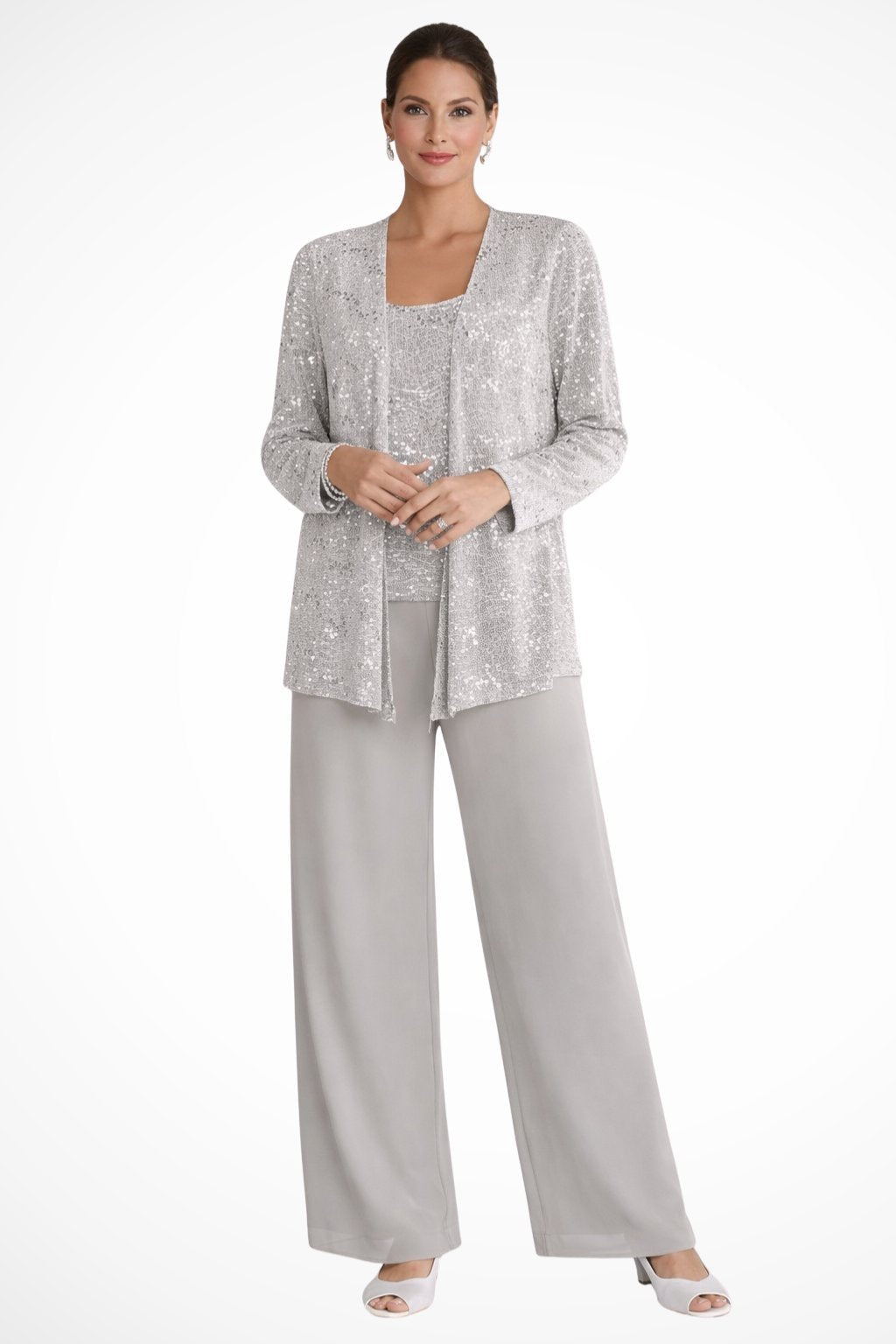 Elegant Layered Three-Piece Pants Set for Women