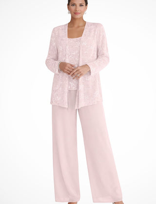 Elegant Layered Three-Piece Pants Set for Women