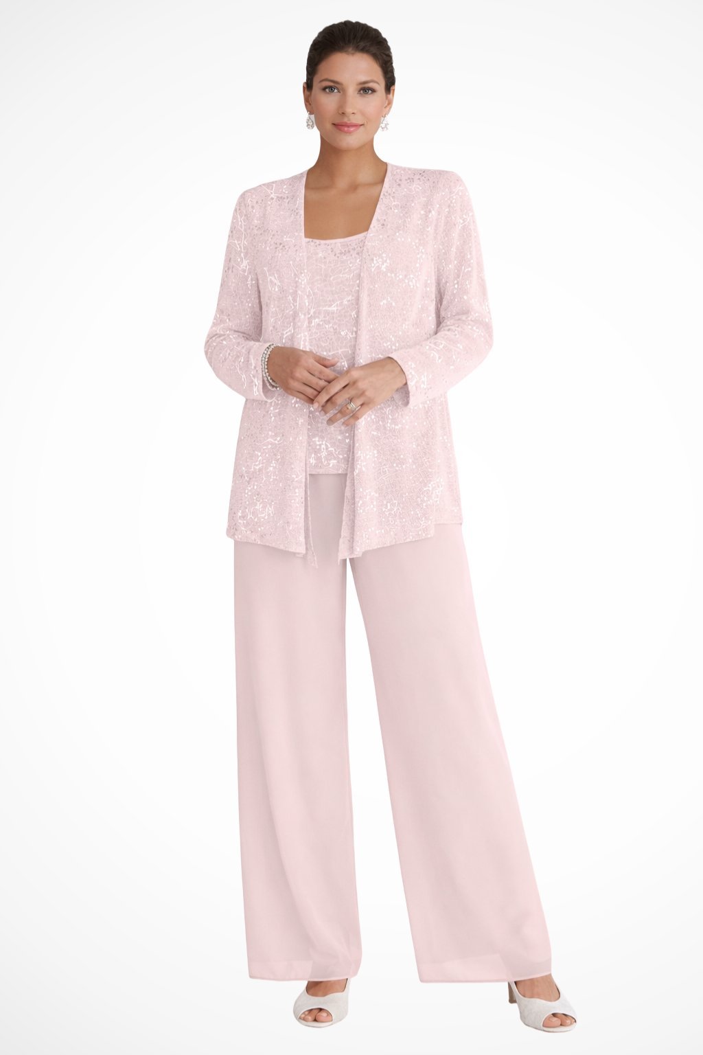 Elegant Layered Three-Piece Pants Set for Women