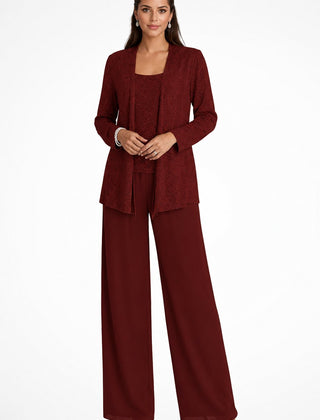 Elegant Layered Three-Piece Pants Set for Women