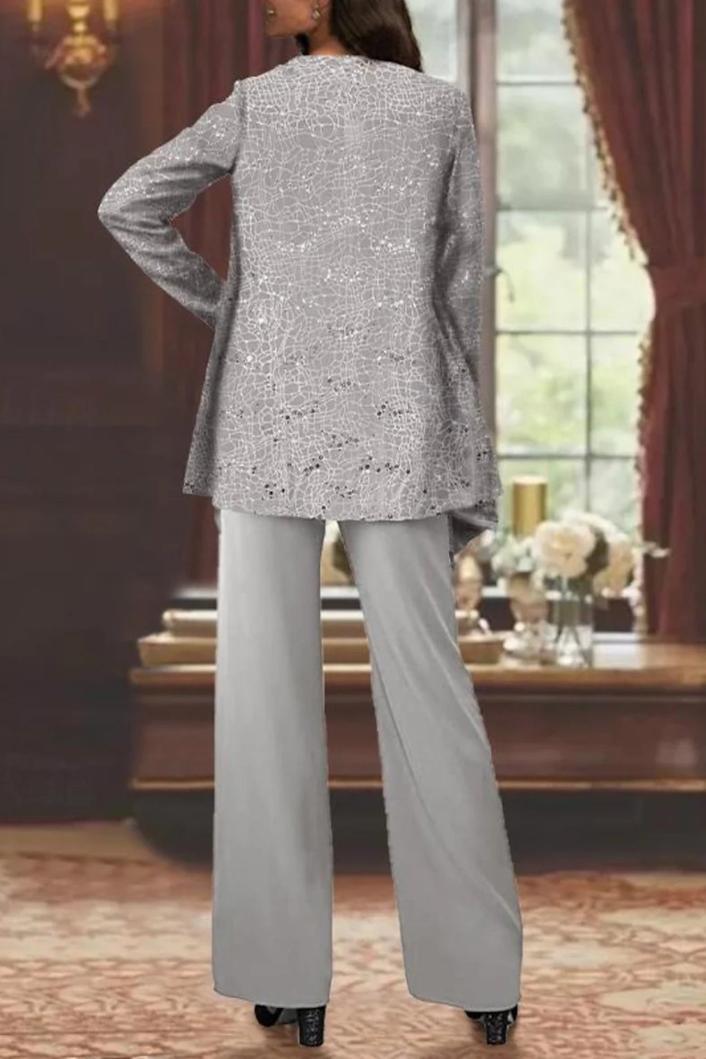 Elegant Layered Three-Piece Pants Set for Women