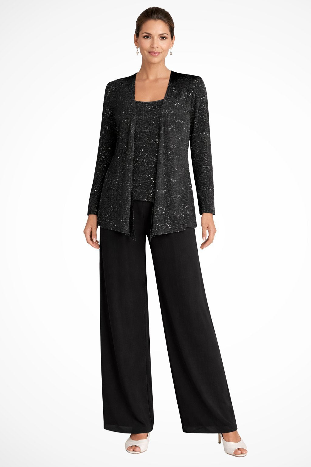 Elegant Layered Three-Piece Pants Set for Women